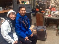 visiting Paul Dekker's workshop